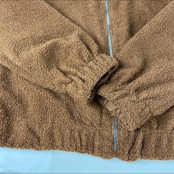 NWT Haute Monde Brown Faux Teddy Bear Jacket - Picture 6 of 8